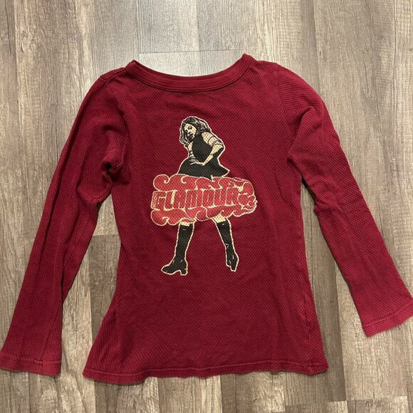 Rare Vintage Hysteric Glamour Jersey Graphic Long Sleeve Top - Picture 1 of 5